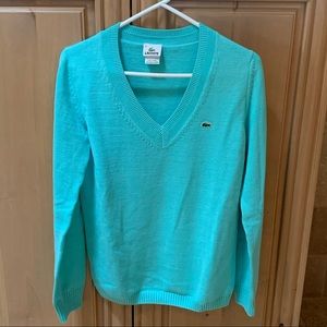 Turquoise Lacoste Sweater